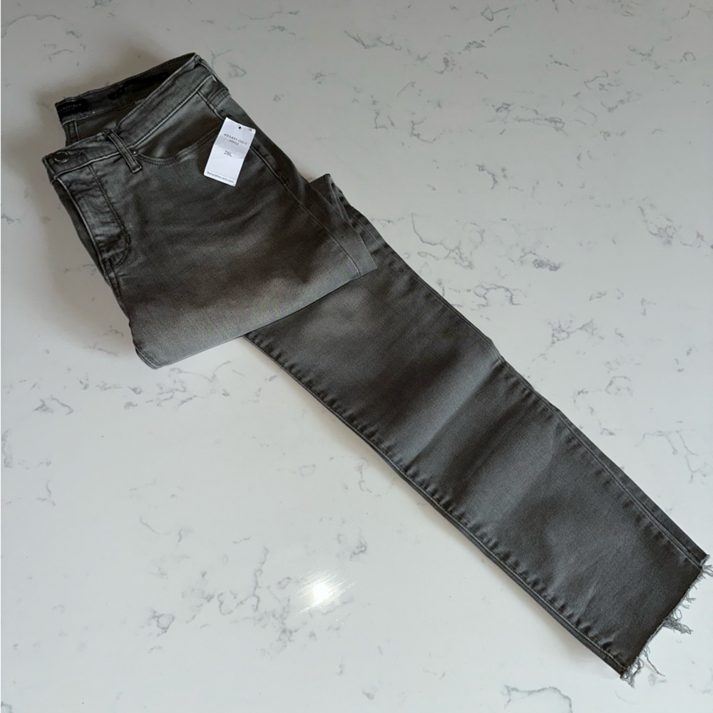 Banana Republic mid-rise Skinny Premium Denim ladies 28L grey NEW